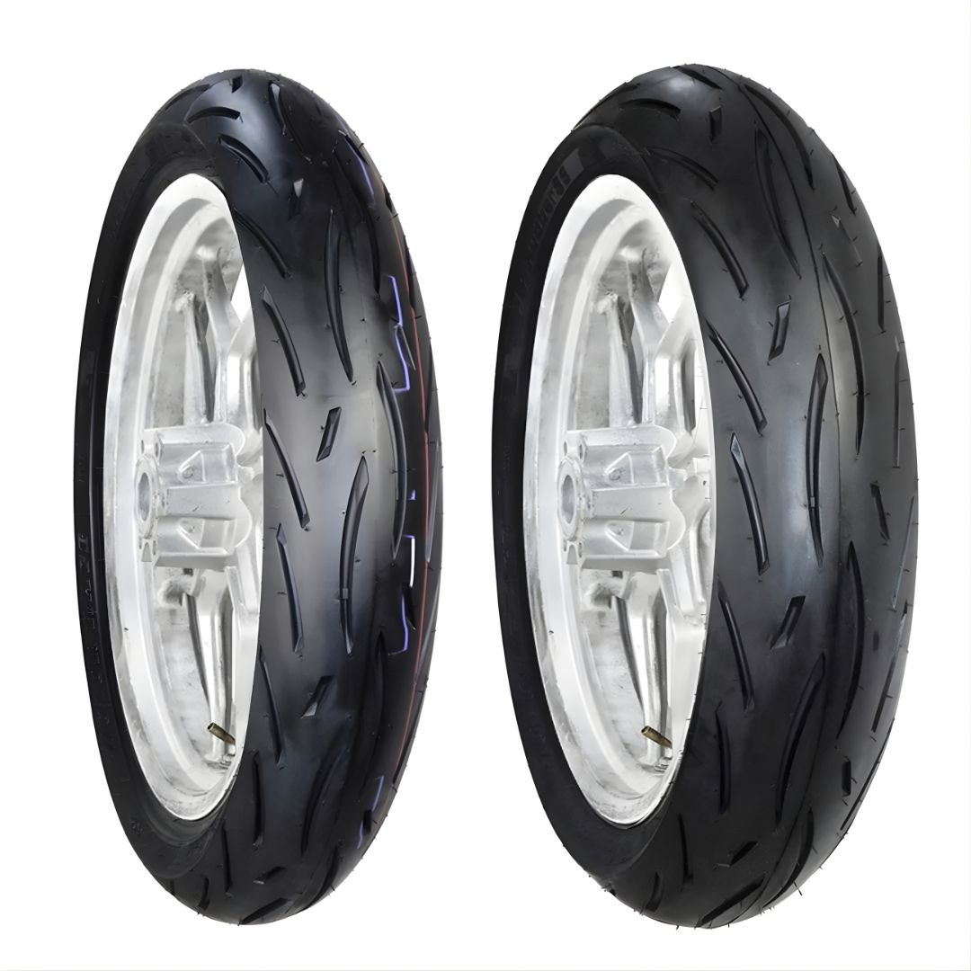 Llantas 110/70-17 y 150/60-17 Tubeless BTRubber Radiales SPORT TOURING Piso 92R.