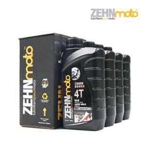 Aceite para Moto Sintético 4T 10W-40 ZEHNmoto Über 5000 S Caja con 4 Litros.