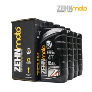 Aceite para Moto Sintético 4T 15W-50 ZEHNmoto Uber 4000 S Caja con 4 Litros.