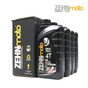 Aceite para Moto Sintético 4T 10W-60 ZEHNmoto Uber 7200 Caja con 4 Litros.