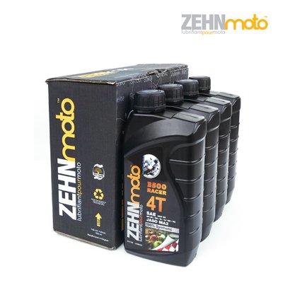 Aceite Sintético ZEHNmoto 4T SP 3500 Racer 20W 50 SN JASO MA2 Caja con 4 Lts. Bélgium