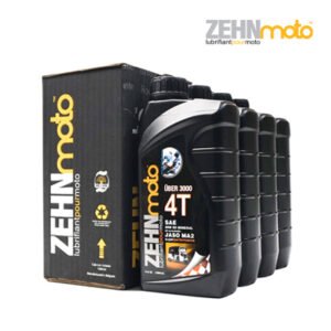 Aceite para Motocarro Mineral 4T 20W-50 ZEHNmoto Uber 3000 Caja con 4 Litros.
