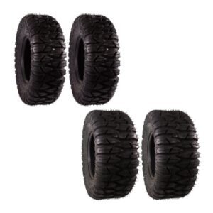 Juego de Llantas para ATV 26/9-12 2 piezas y 26/11-12 2 piezas Tubeless Doble Propósito BTRubber Piso 127