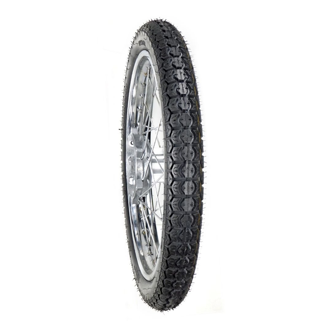 Llanta BTRubber para Moto 2.75-18 Tubeless URBAN BTR 207. India