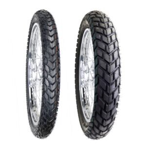 Juego de Llantas para Moto 90/90-19 y 110/90-17 Tube Type Doble Propósito BTRubber Piso 923