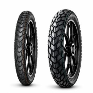 Inicio 13 Juego de Llantas para Moto 90/90-19 y 110/90-16 Tubeless Doble Propósito BTRubber Piso 923
