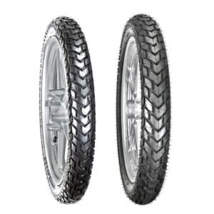 Juego de Llantas para Moto 2.75-18 y 100/90-18 Tube Type Doble Propósito BTRubber Piso 923