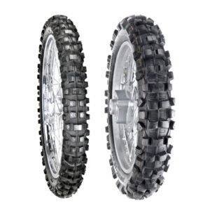 Juego de Llantas para Moto 90/100-21 y 110/100-18 Tubeless Terracería BTRubber Piso 897 .