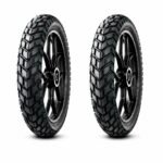 Juego de Llantas para Moto 110/80-19 y 150/70-17 Tubeless Doble Propósito BTRubber Piso 923