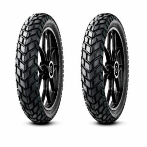Juego de Llantas para Moto 130/80-17 y 150/70-17 Tubeless Doble Propósito BTRubber Piso 923 .