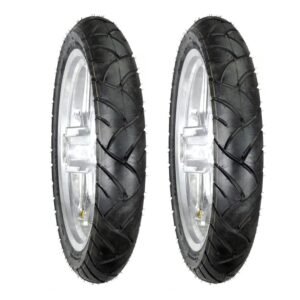 Juego de Llantas para Moto 90/90-17 y 110/80-17 Tubeless BTRubber URBAN Piso 109