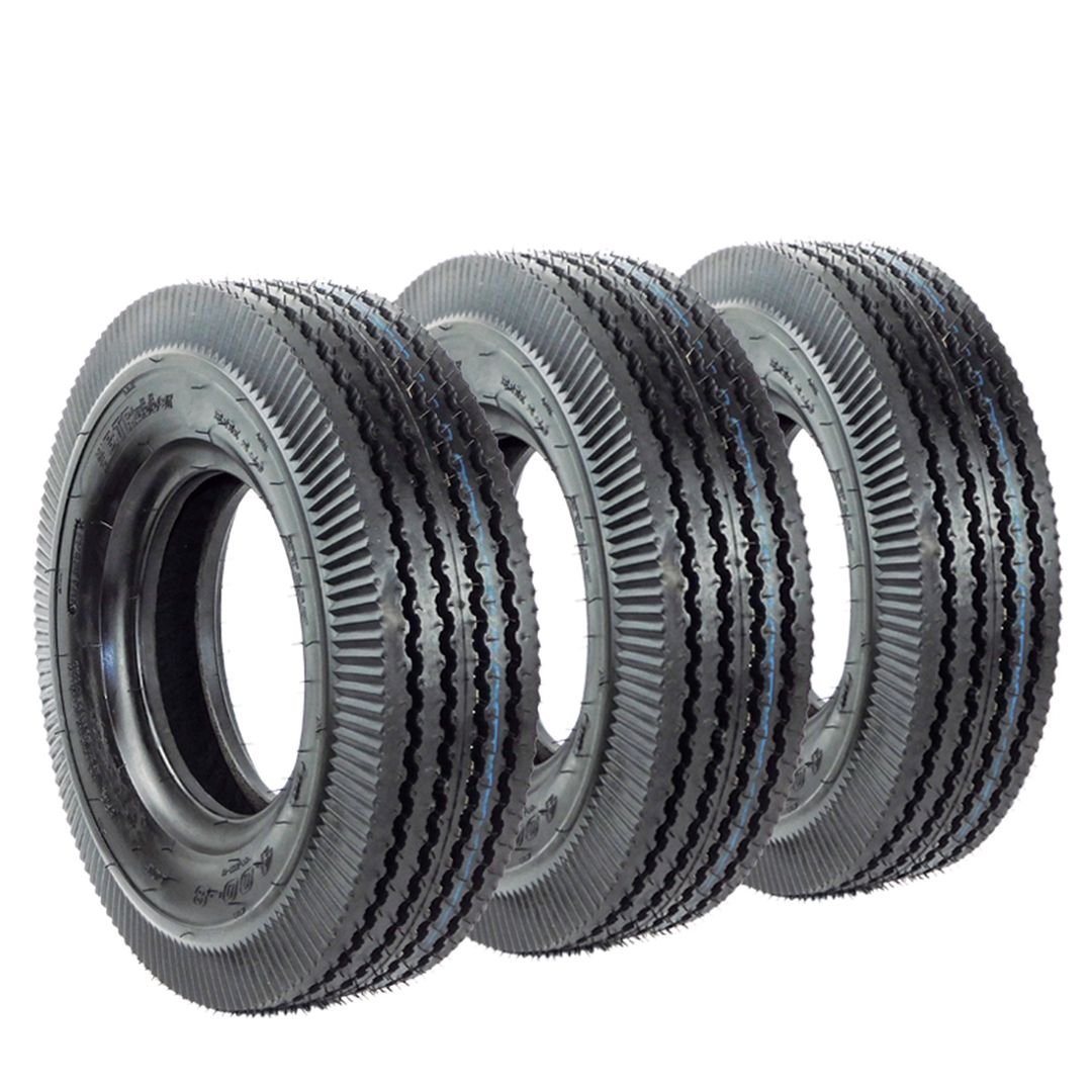 Jgo. Llantas BTRubber para Motocarro 4.00-8 3 Pzs Tube Type URBAN BTR 245. India