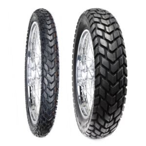 Juego de Llantas para Moto 90/90-19 y 120/90-17 Tube Type Doble Propósito BTRubber Piso 923
