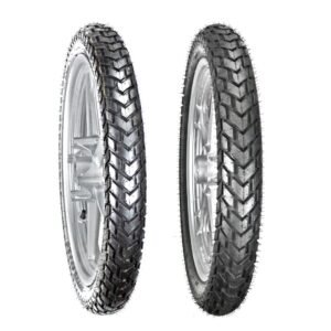 Juego de Llantas para Moto 2.75-18 y 90/90-18 Tube Type Doble Propósito BTRubber Piso 923