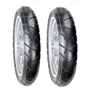 Juego de Llantas para Moto 100/80-17 y 130/70-17 Tube Type BTRubber SpotBike Piso 136