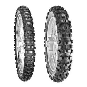 Juego de Llantas para Moto 90/100-21 y 110/100-19 Tube Type Terracería BTRubber Piso 897