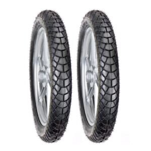 Juego de Llantas para Moto 3.00-18 Tube Type BTRubber 2 URBAN Piso 106A.