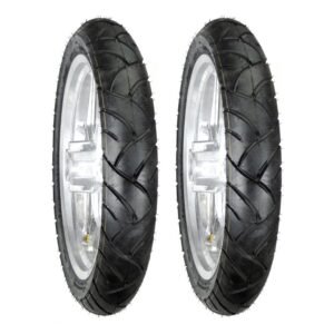 Juego de Llantas para Moto 90/90-17 y 100/80-17 Tubeless BTRubber URBAN Piso 109