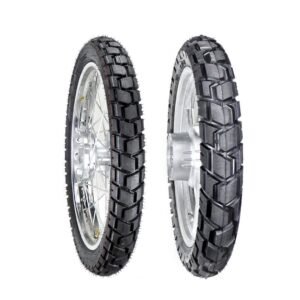 Juego de Llantas para Moto 2.75-18 y 4.10-18 Tube Type Doble Propósito BTRubber Piso 101 WIDE.