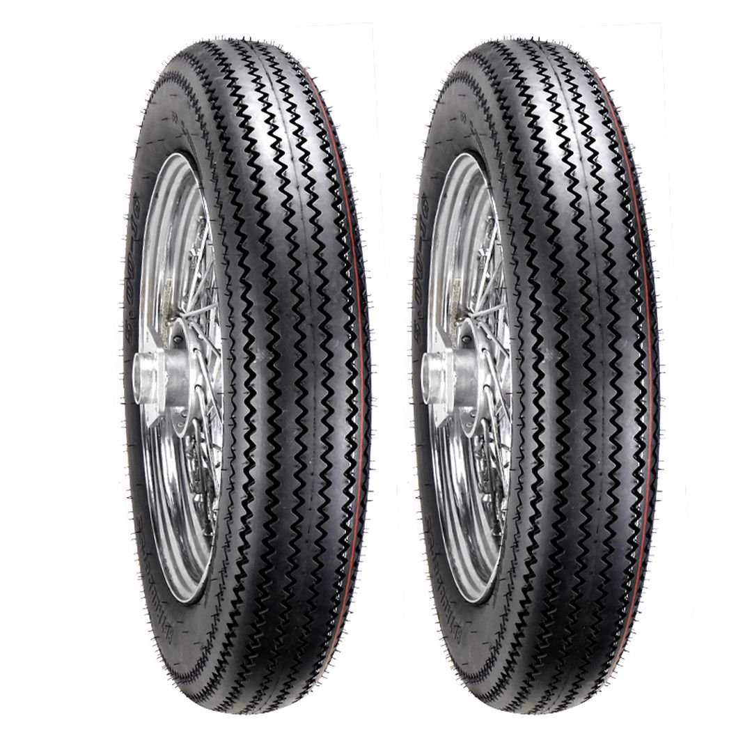 Jgo. Llantas BTRubber para Moto 5.00-16 2 pzs Tube Type SPORT TOURING BTR 290. India