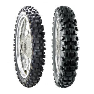 Juego de Llantas para Moto 90/90-19 y 110/90-17 Tube Type Terracería BTRubber Piso 897