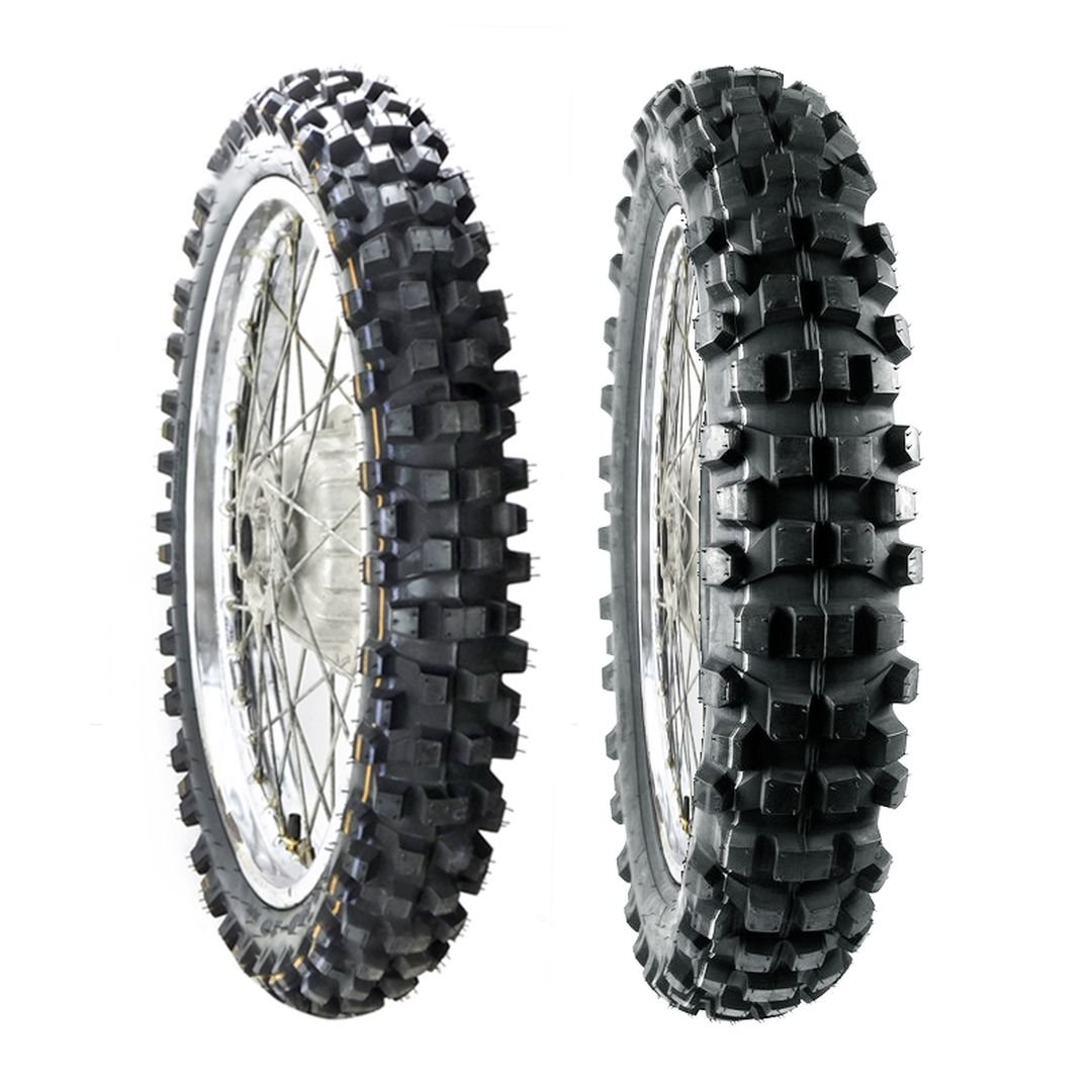 Jgo. Llantas BTRubber para Moto 90/90-19 y 110/90-17 Tube Type Off Road BTR 897. India