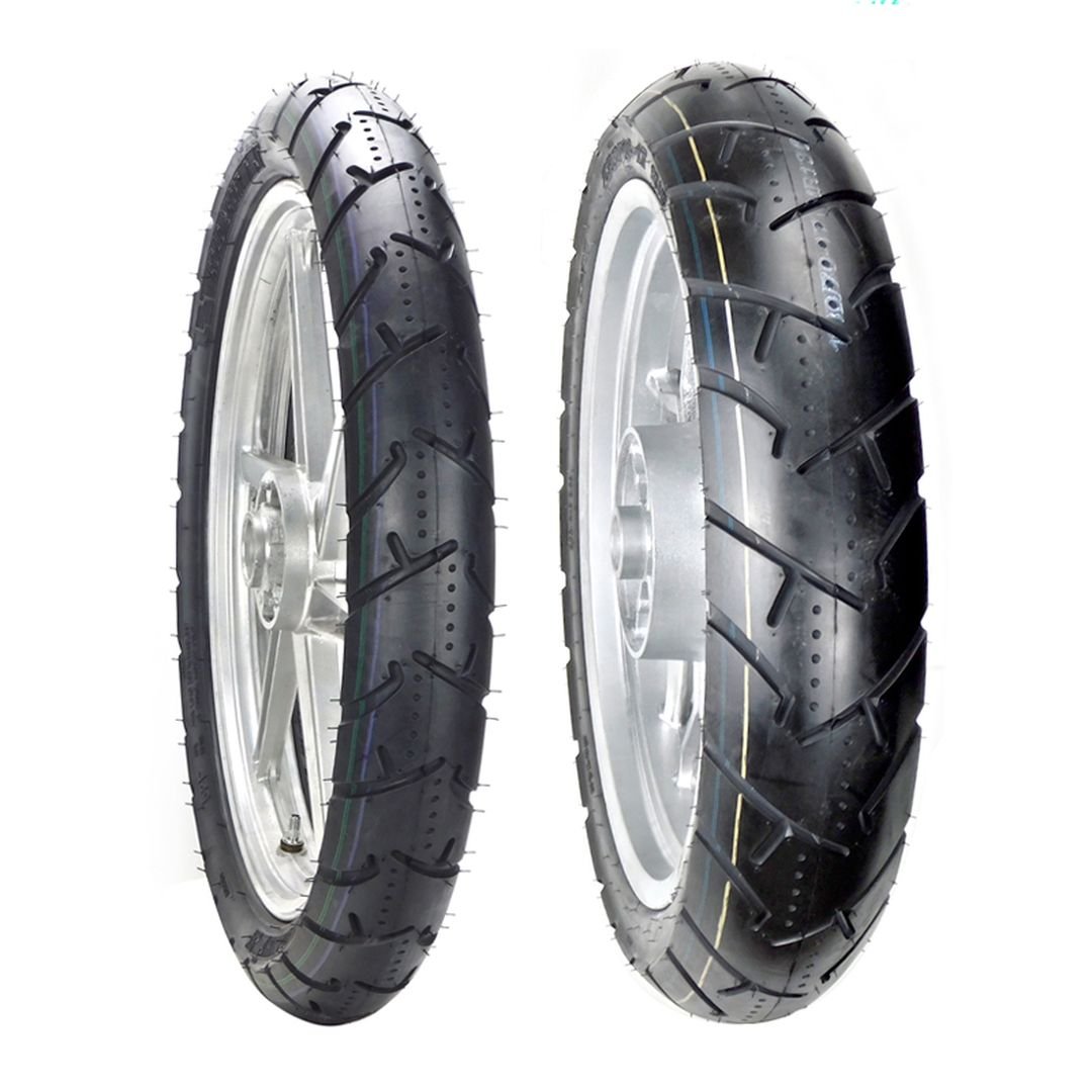 Jgo. Llantas BTRubber para Moto 90/80-17 y 130/70-17 Tubeless SPORTBIKE BTR 136. India