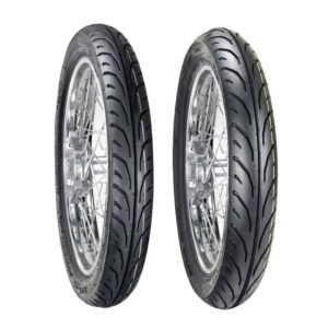 Juego de Llantas para Moto 2.75-17 y 90/90-17 Tube Type BTRubber URBAN Piso 226