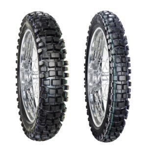 Juego de Llantas para Moto 90/90-21 y 120/90-18 Tube Type Terracería BTRubber Piso 897