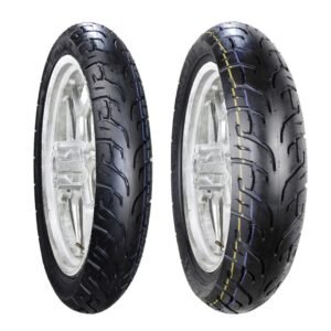 Juego de Llantas para Moto 100/80-17 y 140/60-17 Tubeless BTRubber Radiales SPORT TOURING Piso 91R.