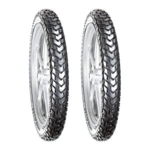 Juego de Llantas para Moto 2.75-18 y 2.75-18 Tube Type BTRubber ADVENTURE Piso 923 .