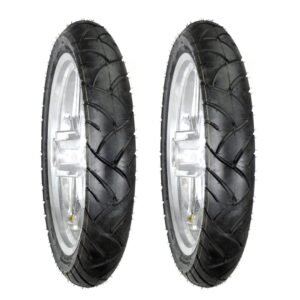 Juego de Llantas para Moto 90/90-17 y 90/90-17 Tubeless BTRubber URBAN Piso 109 .