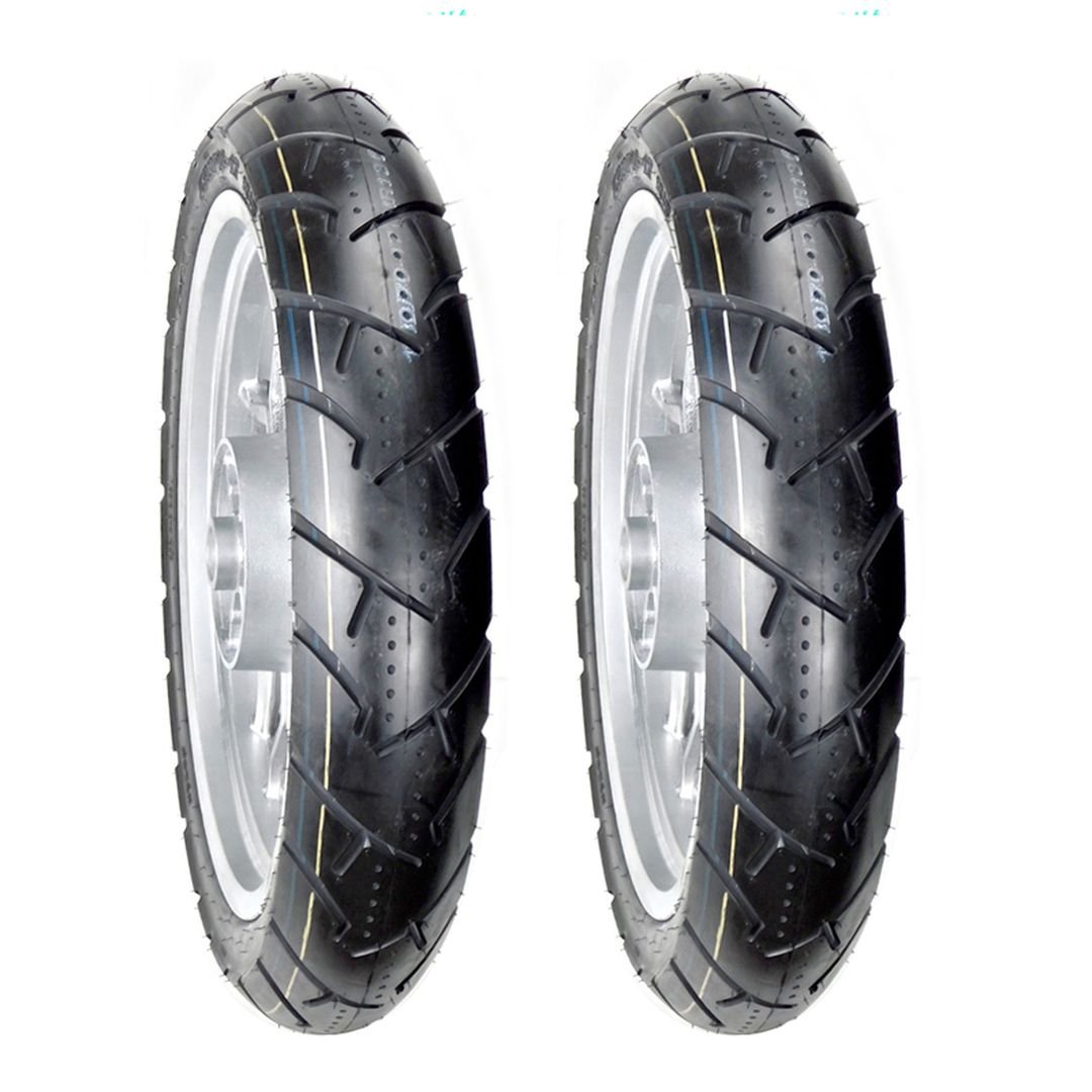 Jgo. llantas BTRubber para moto 90/90-18 y 90/90-18 Convencional TUBELESS SPORTBIKE BTR 136 India.