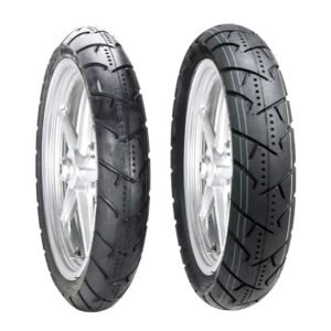 Juego de Llantas para Moto 100/80-17 y 120/80-17 Tube Type BTRubber SPORTBIKE Piso 136 .