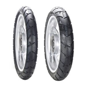 Juego de Llantas para Moto 90/80-17 y 100/80-17 Tubeless BTRubber SPORTBIKE Piso 136 .