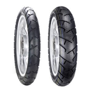 Juego de Llantas para Moto 90/80-17 y 130/80-17 Tubeless BTRubber SPORTBIKE Piso 136 .
