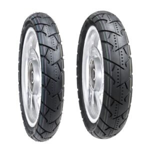 Juego de Llantas para Moto 90/90-17 y 120/80-17 Tubeless BTRubber SPORTBIKE Piso 136 .