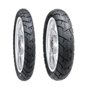 Juego de Llantas para Moto 90/90-19 y 120/80-18 Tubeless BTRubber SPORTBIKE Piso 136 .