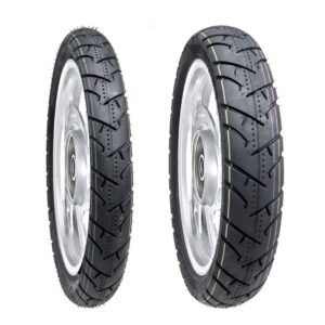 Juego de Llantas para Moto 90/90-19 y 110/90-17 Tubeless BTRubber SPORTBIKE Piso 136 .