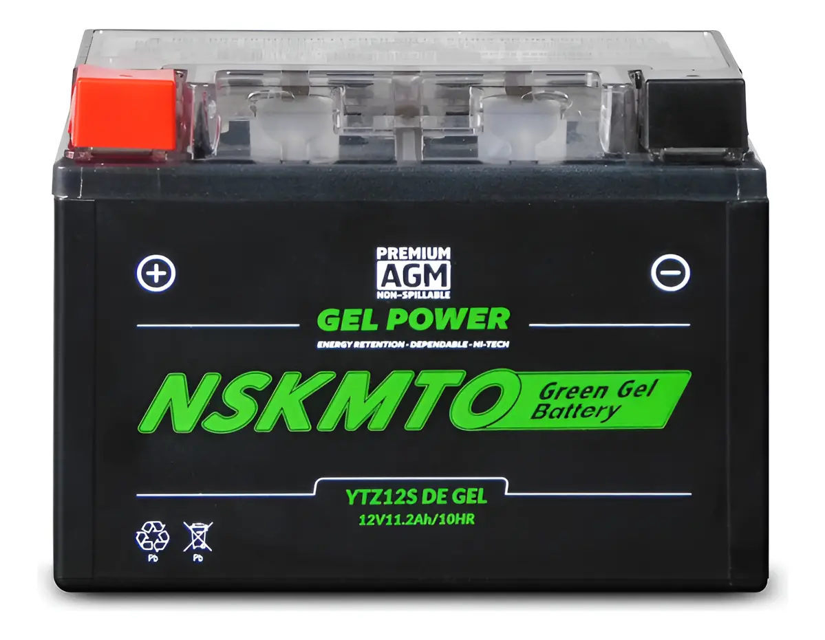 Batería para Moto YTZ12S GEL NSK Positivo Izquierda .