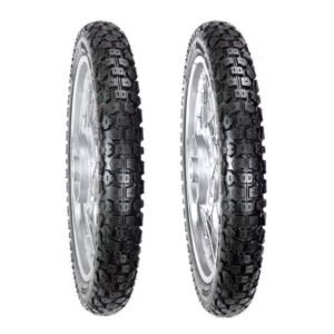 Juego de Llantas para Moto 2.75-18 y 90/90-18 Tube Type Doble Propósito BTRubber Piso 101
