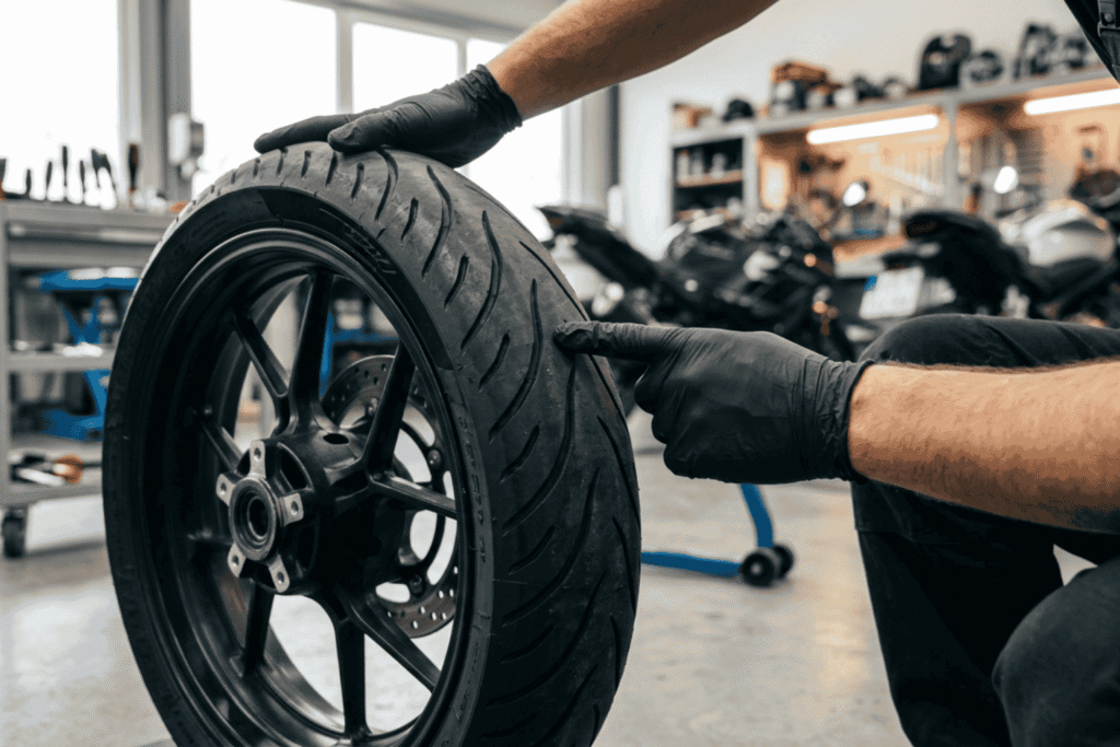 Cómo se miden las llantas de moto