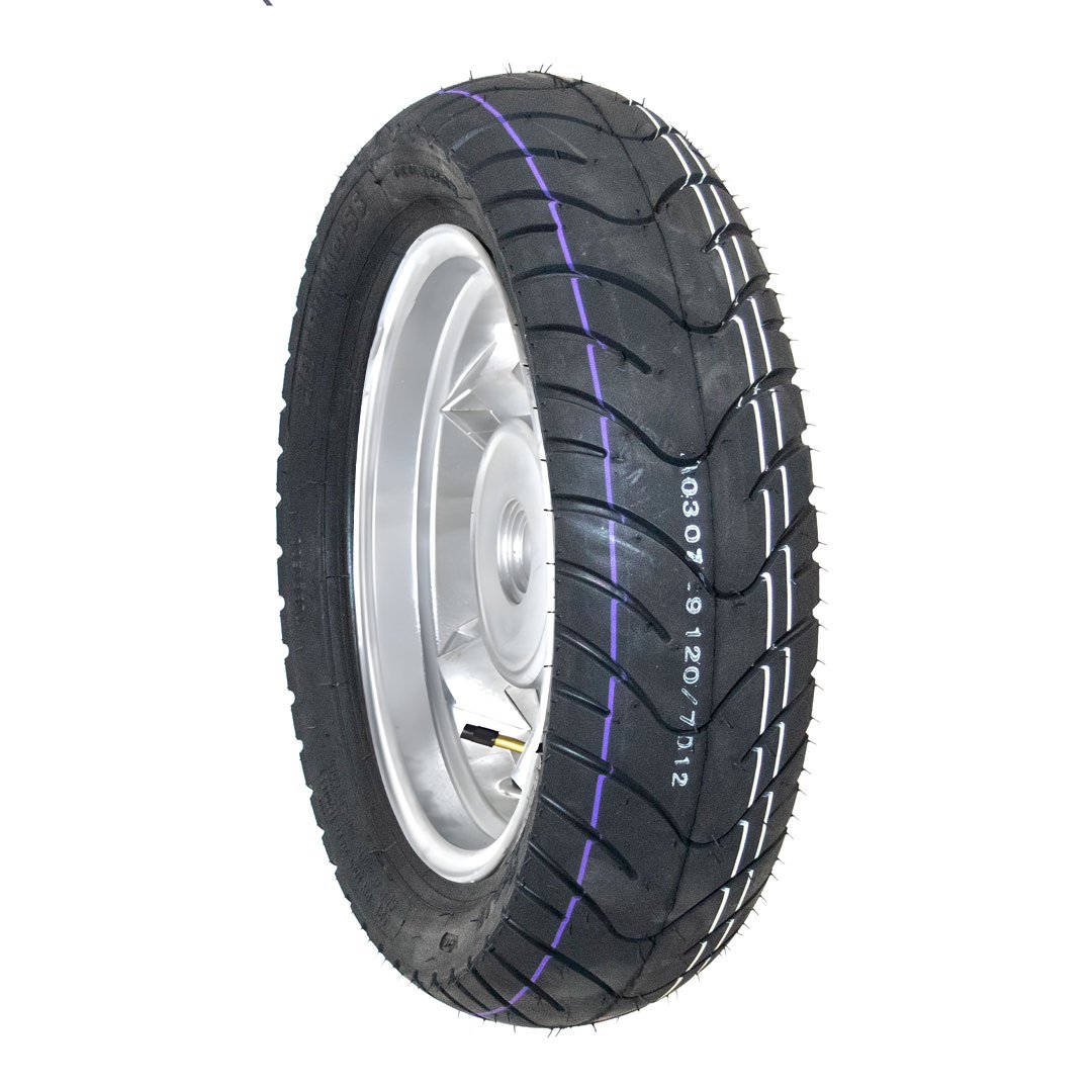 Llanta para Moto 120/70-12 Tubeless BTRubber Piso 014