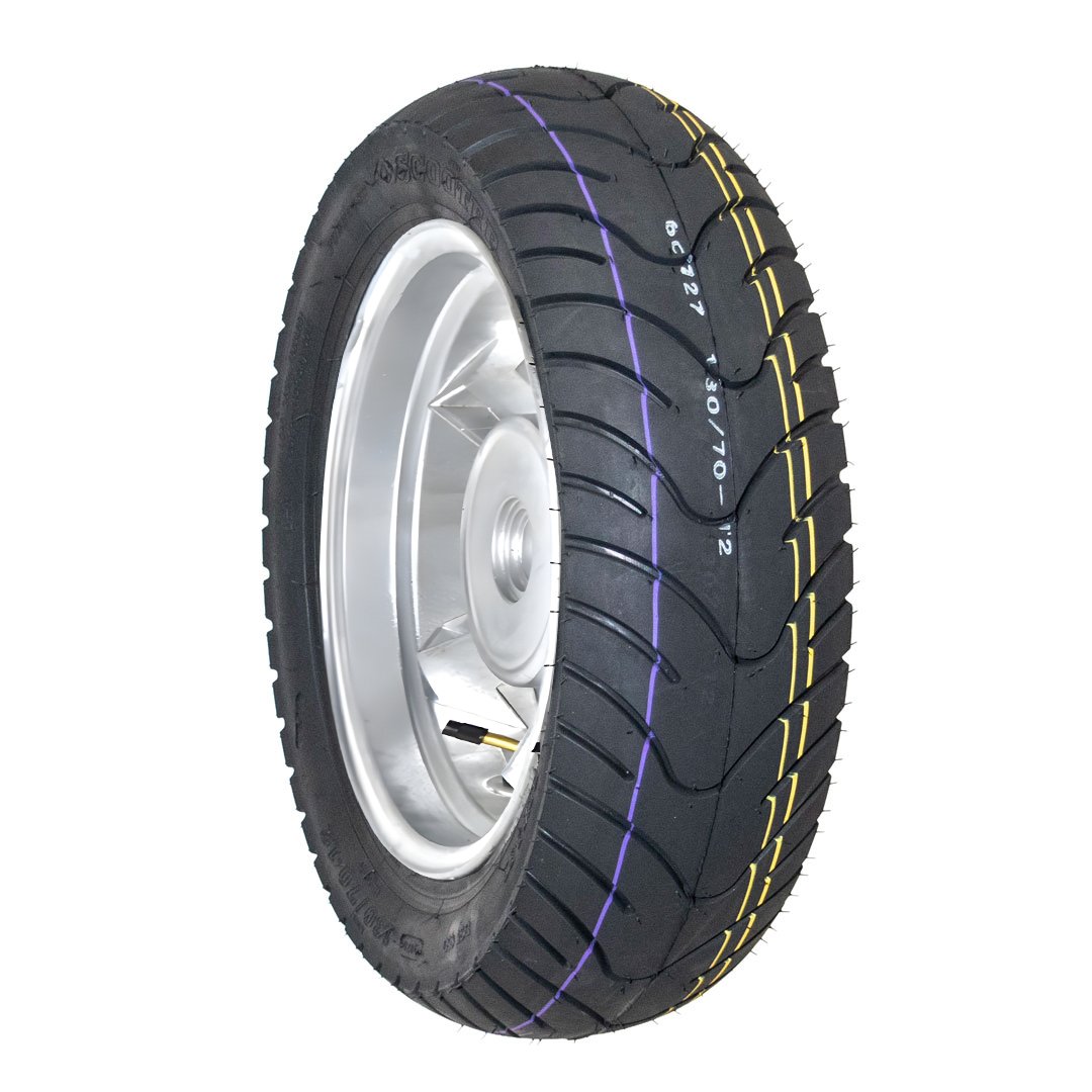 Llanta para Moto 130/70-12 Tubeless BTRubber Piso 014
