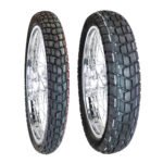 Juego de Llantas para Moto 120/80-18 y 90/90-21 Tube Type Doble Propósito BTRubber Piso 101 .